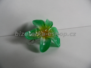 Spona do vlasů květ zelená BZ-05228