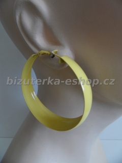 Naušnice kruhy žluté BZ-05402