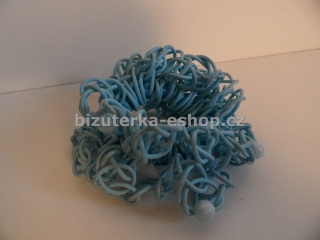 Gumka do vlasů proplétaná modrá BZ-05572