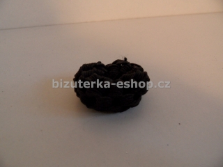 Gumka do vlasů proplétaná černá BZ-05584