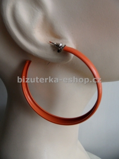 Naušnice kruhy oranžové BZ-05666
