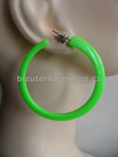 Naušnice kruhy zelené BZ-05682