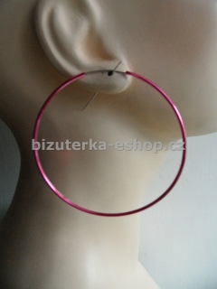 Naušnice kruhy růžové BZ-05733