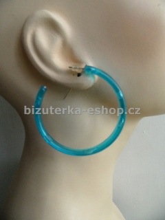 Naušnice kruhy modré  BZ-05736