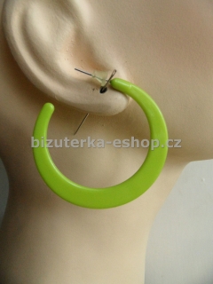 Naušnice kruhy zelené BZ-05746