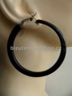 Naušnice kruhy černé BZ-05747