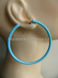 Naušnice kruhy modré BZ-05750