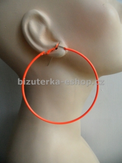 Naušnice kruhy oranžové BZ-05755