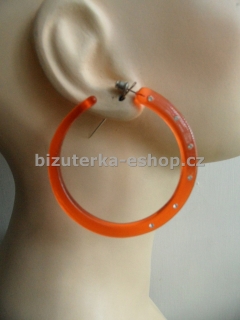 Naušnice kruhy oranžové BZ-05764