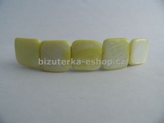 Spona do vlasů perleťová žlutá BZ-05787