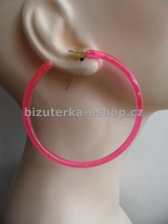 Naušnice kruhy růžové BZ-05818