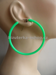 Naušnice kruhy zelené BZ-05824