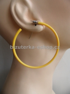 Naušnice kruhy žluté BZ-05828