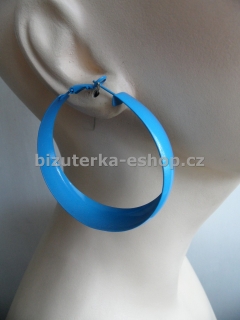 Naušnice kruhy modré široké BZ-05831