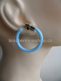 Naušnice kroužky modré BZ-05834