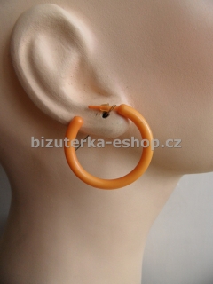 Naušnice kroužky oranžové BZ-05842