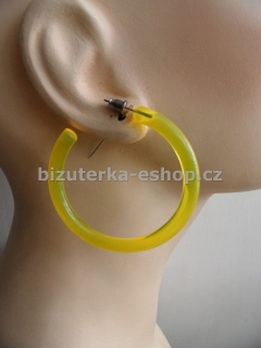 Naušnice kruhy žluté BZ-05849