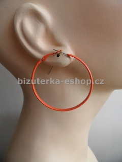 Naušnice kruhy oranžové BZ-05853