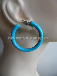 Naušnice kruhy modré BZ-05854