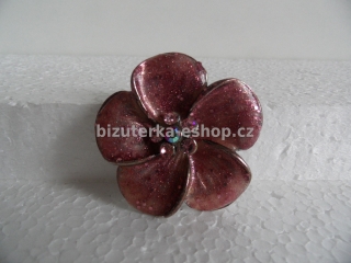 Brož růžová s kamínky BZ-03247