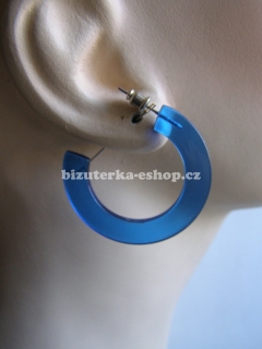Naušnice kruhy modré BZ-06096