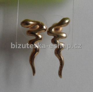 Naušnice zlaté hadi BZ-02976