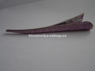 Spona do vlasů se třpytkami fialová BZ-06188