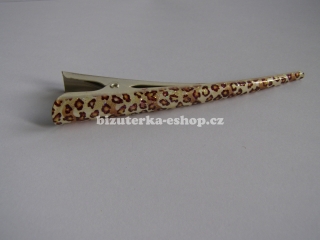 Spona do vlasů kovová gepardí vzor BZ-06228