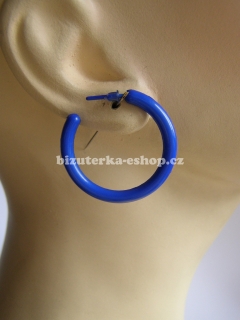 Naušnice kroužky tmavě modré BZ-06408