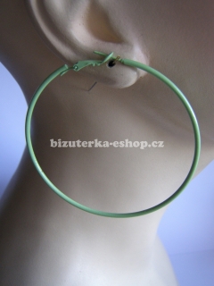 Naušnice kruhy zelené BZ-06450