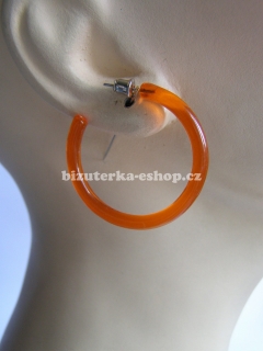 Naušnice kruhy oranžové BZ-06461