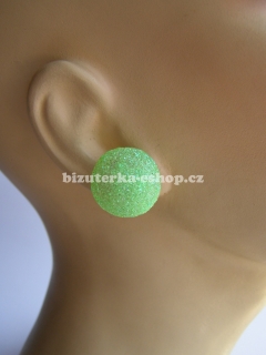 Naušnice klipsy zelené BZ-06510
