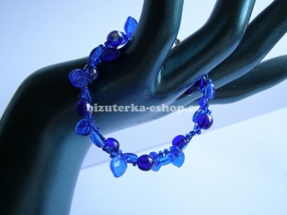 Náramek z perliček modrý BZ-06515