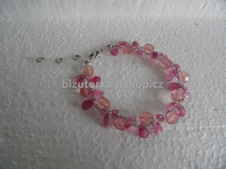 Náramek perličky růžový BZ-03313