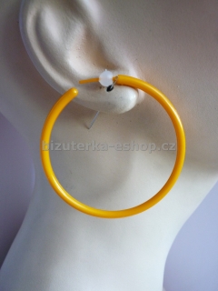 Naušnice kruhy žluto oranžové BZ-6688