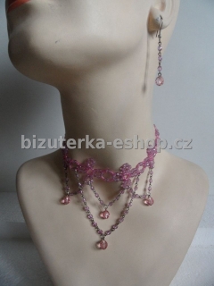 Souprava perličky růžová BZ-03450