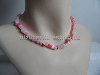 Náhrdelník perličky růžový BZ-03507