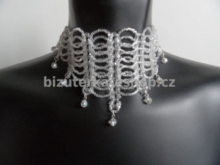 Náhrdelník perličky průhledný BZ-03562