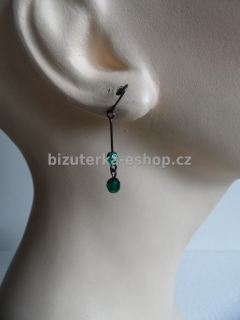 Naušnice perličky zelené BZ-03724