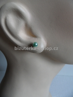 Naušnice perličky zelené BZ-03778