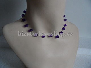 Náhrdelník perličky modrý BZ-03839