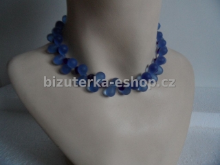 Náhrdelník perličky modrý BZ-03842