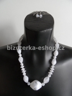 Souprava perličky bílá BZ-03863